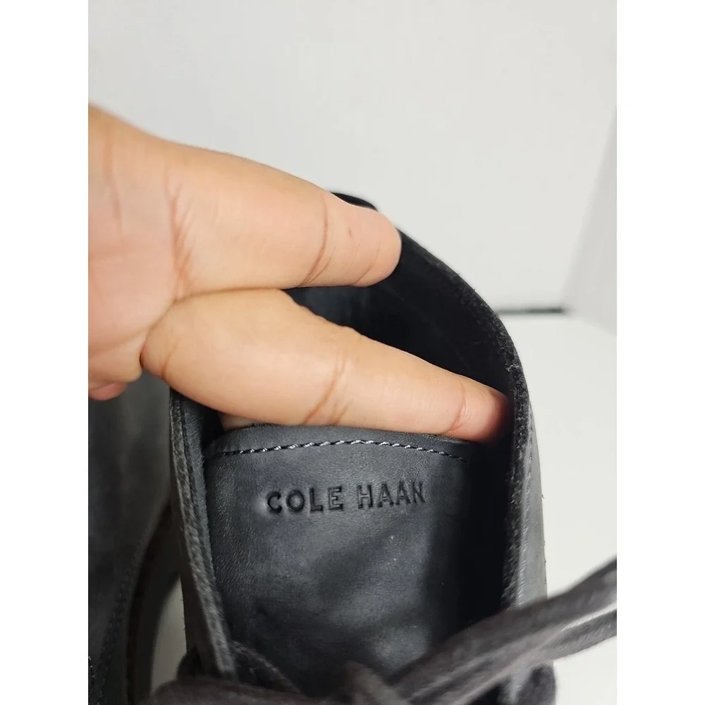 Cole Haan Men's 8.5 M Grand 360 York Grey Suede Chukka Boots Lace Up Ankle Shoes
